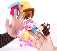 Jzhen 8 Pcs Juguete Marionetas de Dedos Animales de Mano títeres muñecos para Bebé