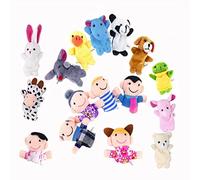 Jzhen Juguete Marionetas de Dedos Animales de Mano títeres muñecos para Bebé,16Pcs