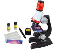 Jzhen Microscopio Niño, 1200x, 400x, 100x, Microscopio Set para Niños Educación Temprana