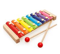 Jzhen Xilófono Juguetes Knock Piano, Instrumento Musical Xilófono de Madera para Niños
