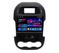 JZHIWEI Android 15 Radio Coche Pantalla Táctil 9 Pulgadas para Ford Ranger PX 2011-2015 Conectar y Usar Navegación GPS Control del Volante 4G WiFi FM Am RDS Enlace Espejo con Bluetooth