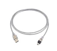 JZK 1,5 m Cable Firewire IEEE 1394 de 4 pines a USB 2.0 macho, cable adaptador Firewire a USB, cable conversor para Sony DCR-TRV75E DV cámara de vídeo digital