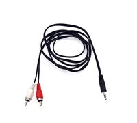 JZK 1.5M RCA a 3.5mm auxiliar cable altavoz a RCA rojo y blanco, cable phono macho a conector audio 3.5 Hi-Fi cable adaptador conector de auriculares a phono