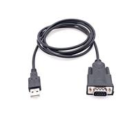 JZK 1.5m USB a RS232 Serie DB9 Adaptador Cable con chipset FTDI, USB 2.0 a RS232 Macho Serie DB9 Cable para Windows 11/10/8/7, Vista, Linux y Mac OS