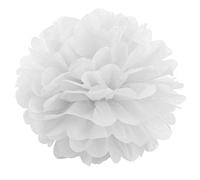 JZK 10 x Blanco Pompones papel 25 cm pom poms ponpon pompom para decoración boda cumpleaños fiesta navidad víspera, pompón decorativo de fiesta, decoración de dormitorio para niñas