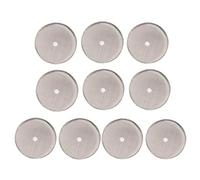 JZK 10 x Filtros Reutilizables de café de Acero Inoxidable para cafetera Francesa, Pantalla de Malla café para cafeteras universales de 1000 ml / 34 oz / 8 Tazas de Prensa Francesa