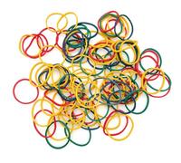 JZK 100 bandas elásticas de goma de colores, bandas de goma de 25 mm x 1,5 mm, bandas de goma gruesas resistentes, bandas de goma anchas de oficina, bandas de goma elásticas resistentes para el hogar