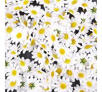 JZK 100x Artificial margaritas flores cabezas para fiesta bodas mesa dispersa confeti accesorios libro recuerdos DIY, tarjeta invitación decoraciones, Arte gadget Rellenos bolsas fiesta