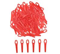 JZK 100x Cuchillas corte césped de plástico 83mm cuchillas de corte inalámbricas 83mm cuchillas de corte de cortacésped, repuesto de cuchillas de cortacésped, cuchillas de corte de césped