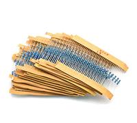 JZK 1280 x Kit de Resistor 64 valores 1%, 1 Ohm-10M Ohm 1 / 4W Resistencias Surtido metálicas Para proyectos electrónicos de bricolaje