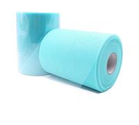JZK 15cm x 90m rollos tul azul tela tul para decoración banquete boda fiesta mesa cumpleaños falda tutu