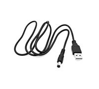 JZK 1M Cable alimentación USB a 5V 2A CC con conector jack 5.5 x 2.1 mm, cable carga repuesto para altavoz Bluetooth Minirig 3, para soporte vertical controlador consola Xbox 360 Slim con ventilador
