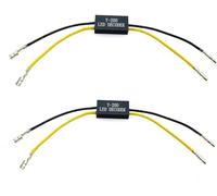 JZK 2 adaptadores de resistencia de luz LED Y-200 de 12 V para motocicleta, indicador de giro, decodificador de indicador LED para motocicleta, scooter, quad, todoterreno
