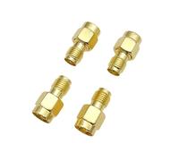 JZK 2 Juegos SMA/RP-SMA Macho a RP-SMA/SMA Hembra Adaptador Coaxial RF Conector convertidor para enrutador UHF RF