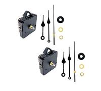 JZK 2 mecanismos silenciosos con batería y manecillas para reloj de 20-30 cm, sin tic tac, mecanismo de cuarzo