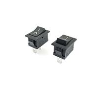 JZK 2 miniinterruptores basculantes rectangulares de encendido y apagado, 2 posiciones SPST, 2 pines, 6 A, 250 V/10 A, 125 V CA, para coche, barco, electrodomésticos