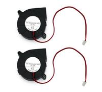 JZK 2 Piezas 5CM pequeño ventilador refrigeración 24V DC sin escobillas, 6500 RPM/min, 50 x 50 x 15 mm, 5015 ventilador de enfriamiento para impresora 3D 50mm