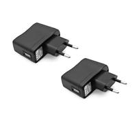 JZK 2 Piezas 5V 1A Adaptador Fuente alimentación USB, Adaptador de Enchufe de Cargador USB para Reproductor MP3/MP4, teléfono móvil, Monitor, lámpara de Mesa, Consola Juegos (sin Cable de Datos)