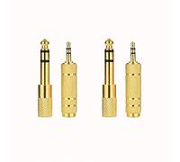 JZK 2 Set Adaptador de Auriculares, 6,35 mm Macho a 3,5 mm Hembra, 3,5 mm Macho a 6.35 mm Hembra, adaptadores Jack Audio Stereo Converter, Guitarra, Sistema estéreo