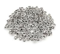 JZK 200 ojales de repuesto plateados de 5 mm para alicates de orificio individual JZK, ojales metálicos para alicates de ojales, remaches para perforadora de 5 mm