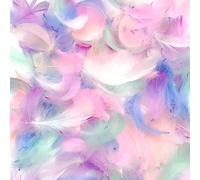 JZK 200 piezas 6~12cm Plumas de ganso naturales coloridas pastel para manualidades plumas reales multicolores para material diy, atrapasueños, disfraz, tocado, sombrero, adornos para pasteles