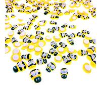 JZK 200 x Abeja de Madera pequeña Adhesivo 9 x 12 mm & 12 x 15 mm, autoadhesivos de Abejas para Manualidades decoración creación de Album de Recortes
