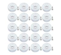 JZK 20x Antideslizante silencioso 30mm Grande Deslizadores Silla Silicona con Tornillos Protector Suelo Almohadillas Goma para planeadores planeadores Redonda para pies Silla para Piso Madera