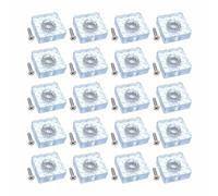 JZK 20x Antideslizante silencioso 30mm Grande Deslizadores Silla Silicona con Tornillos Protector Suelo Almohadillas Goma para Muebles planeadores cuadradas para pies Silla para Piso Madera