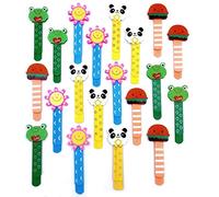 JZK 20x Madera marcapáginas página clip animal marcapáginas marcador libro para niños favores partido fiesta niños rellenos bolsas regalo cumpleaños regalo navidad