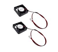 JZK 2PCS 40x40x10 mm DC 5V mini ventilador de refrigeración 40mm con conector de 2 pines, 5300 rpm, 0.06A, ventilador de CC sin escobillas 4cm para tarjeta gráfica, ventilador de impresora 3D
