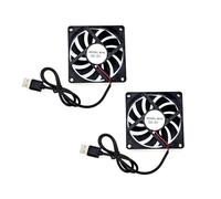 JZK 2PCS 80x80x10mm DC 5V USB ventilador de refrigeración 80mm, 2500 rpm, 0,3A, 8010 pequeño ventilador DC sin escobillas 8cm, ventilador de impresora 3D, ventilador de carcasa de ordenador PC
