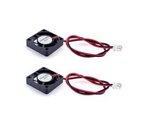 JZK 2PCS Mini Ventilador DC 12V 30x30x7 mm, 9000 rpm, 0.05A, 3007 Sin Escobillas 3cm para Placa Desarrollo, Tarjeta Gráfica, Impresora 3D