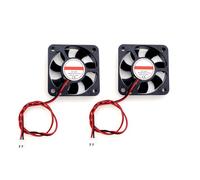 JZK 2stk 50x50x10 mm 2-polig DC 24V Mini-Lüfter mit Kabeln 5010 kleiner leiser Lüfter 50mm 5cm 24V bürstenlose DC Lüfter PC-Gehäuselüfter 3D-Drucker-Lüfter mit Kabel und Stecker
