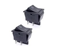 JZK 2x ON OFF Interruptor basculante de encendido y apagado 15A 250V 20A 125V AC 2 posiciones 4 terminales DPST 4 pines rectángulo interruptor botón encendido KCD
