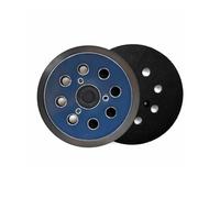 JZK 2x Placas Soporte de Repuesto para Lijadora Orbital 5" y 8 Agujeros, Base de Goma con Sistema Hook and Loop y 3 Agujeros de Montaje, para Lijadoras para Makita, para DeWalt, para Porter Cable