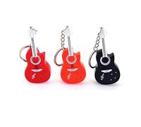 JZK 3 mini llaveros de guitarra acústica con luz LED y sonido, llaveros de guitarra para recuerdos de fiesta de música, fiesta de cumpleaños temática de guitarra, regalo de regalo, regalo de festival