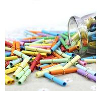 JZK 300 mini rollos de papel multicolor con anillos para mensaje en una botella, rollo de papel de notas pequeñas para regalo de San Valentín, deseos, rifa, búsqueda del tesoro, notas secretas