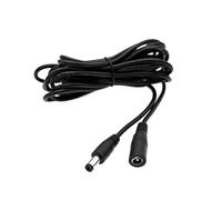 JZK 3M Cable extensión alimentación CC 5,5 x 2,1mm Largo, Cable Adaptador alimentación Macho a Hembra 12V, Cable extensión Enchufe alimentación 2,1 x 5,5mm a Toma Corriente para cámara CCTV, Tira LED
