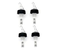 JZK 4 boquillas de 20 ml, vertedor de botellas de licor de 2 cl, dispensador de vino tinto, medidas de chupito para botella de licor, vertedor de bebidas alcohólicas para licor, alcohol, cóctel