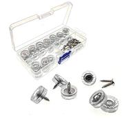 JZK 40 x Almohadillas protectoras silicona de 18 mm para sillas con tornillos, tacos para muebles sillas patas para madera dura/suelo de baldosas