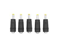 JZK 5 Piezas Convertidor Adaptador Corriente DC, Conector Hembra 5,5 x 2,1 mm a Conector Macho 4,0 x 1,7 mm, para computadora portátil, Monitor, proyector y enrutador