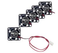 JZK 5 piezas Ventilador Mini Silencioso de 25mm con 2 Pines 5V, 2510, 25x10mm, Ventilador DC Sin Escobillas con Cojinetes Hidráulicos para Placa de Desarrollo, Tarjeta Gráfica y Proyectos DIY