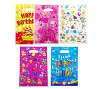 JZK 50 x Bolsas de regalo de cumpleaños Bolsas de galletas Bolsas de regalo de fiesta para dulces Snacks Confeti para boda cumpleaños