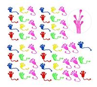 JZK 50 x Juguete de Mano pegajoso niños, Juguetes pegajoso para cumpleaños Infantiles, artículos Fiesta