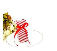 JZK 50x Blanco rojo rayas caja papel del favor de boda pequeña caja de regalo caramelos para boda cumpleaños fiesta bienvenida al bebé graduación bautizo navidad caja de dulces