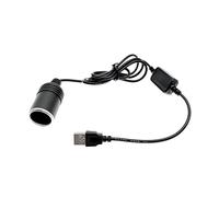 JZK 5V USB A Macho a 12V Convertidor hembra enchufe encendedor cigarrillos coche para grabadora de conducción, DVR, cámara de tablero, GPS, toma USB encendedor cigarrillos automóvil para dashcam