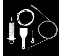 JZK 5X Kit de Herramientas Limpieza Orificio Drenaje congelador refrigerador desbloqueador Set removedor del atasco Agujero Drenaje refrigerador, Cepillo de Limpieza Flexible Largo y Fino