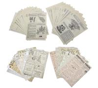 JZK 60 Piezas de Papel Vintage para Álbumes de Recortes Con Temática de Plantas Herbáceas y Periódicos, Papeles de Respaldo de Diario Basura, de Reserva y Collage