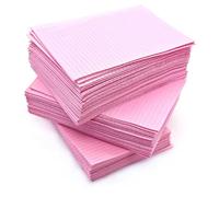 JZK 60x Toallas Tatuajes Baberos Dentales 45x33cm Almohadillas Papel Desechables Absorbentes Impermeables Forros Para Bandeja Carrito Salón Belleza Protectores Mesa Manicura Manicurista, Rosado