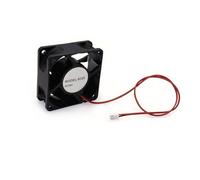 JZK 60x60x25mm DC 24V mini ventilador de refrigeración de 60 mm con cables de 2 pines, 3800 rpm, 0.05 A, 6025 ventilador de CC sin escobillas con doble rodamiento de bolas de 6 cm para refrigeración